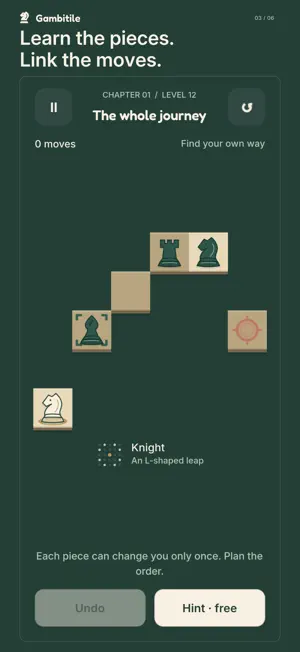 Gambitile: Chess Morph Puzzle screenshot 3