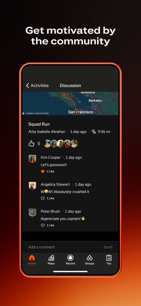 Strava: Run, Bike, Walk - Community Engagement