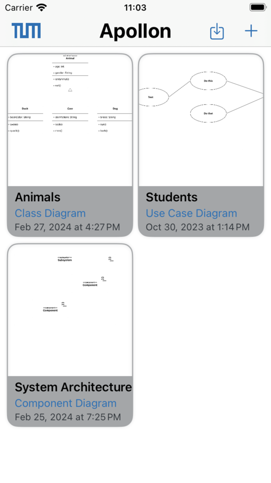 #1. Apollon - UML Modeling Editor (iOS) Podle: TUM Applied Education Technologies