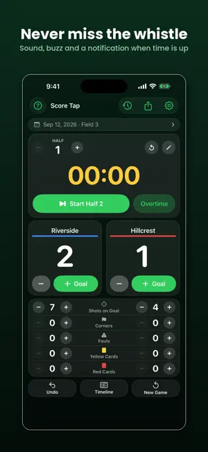 Score Tap: Soccer Scoreboard screenshot 2
