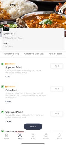 Ajmer Spice screenshot