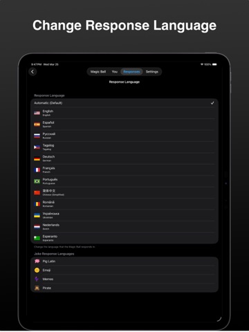 Modern Magic Ball iPad screenshot