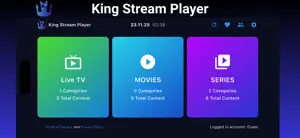 King Stream Player screenshot 1