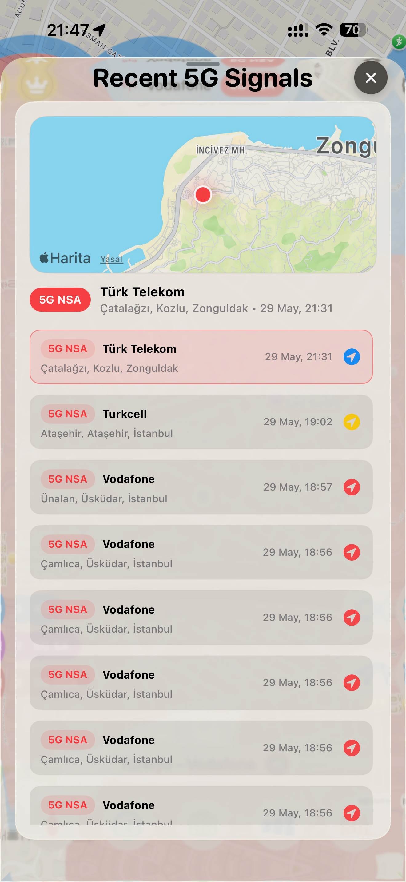 5G Signal Finder