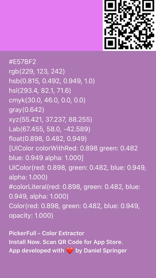 #2. PickerFull - Color Extractor (iOS) 게시자: Daniel Springer