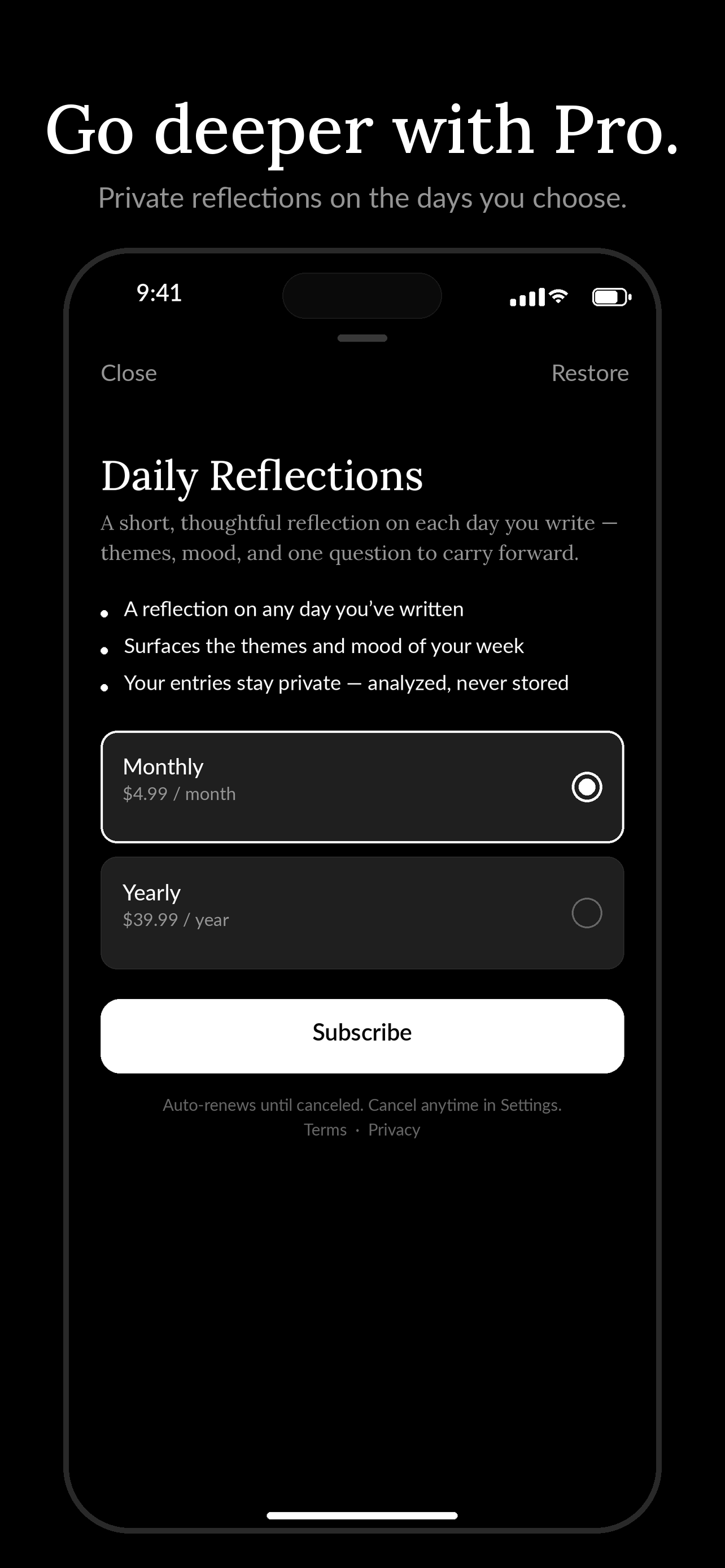 Daily Journal: One Page screenshot 4