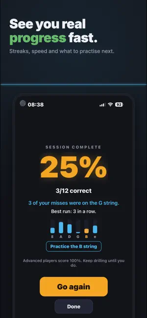Fretboard King: Guitar notes screenshot 1