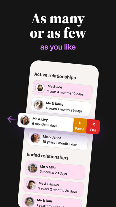Relationship Tracker with Love Screenshot