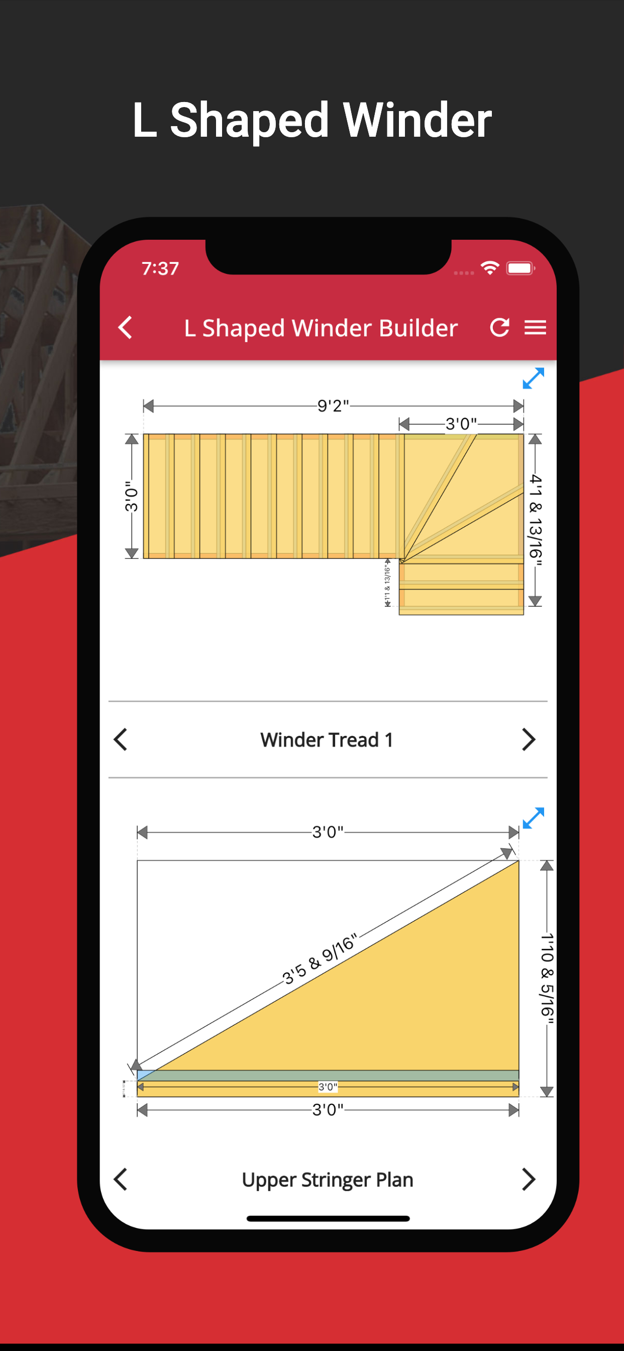 RedX Stairs - 3D Calculator