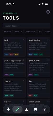 hypothesis.sh Screenshot 2 of 4
