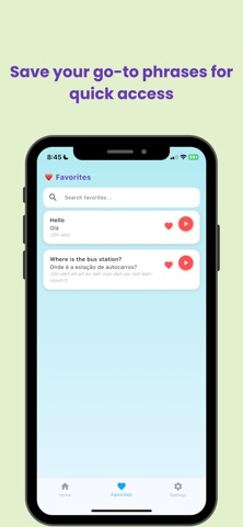 Portugal Travel Phrasebook screenshot