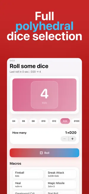 D20 Dice Roller - D&D screenshot 4