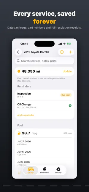 GarageKeep: Car Maintenance screenshot 3