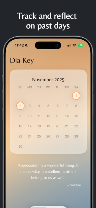 Dia Key - Gratitude Journal Screenshot 3 of 4