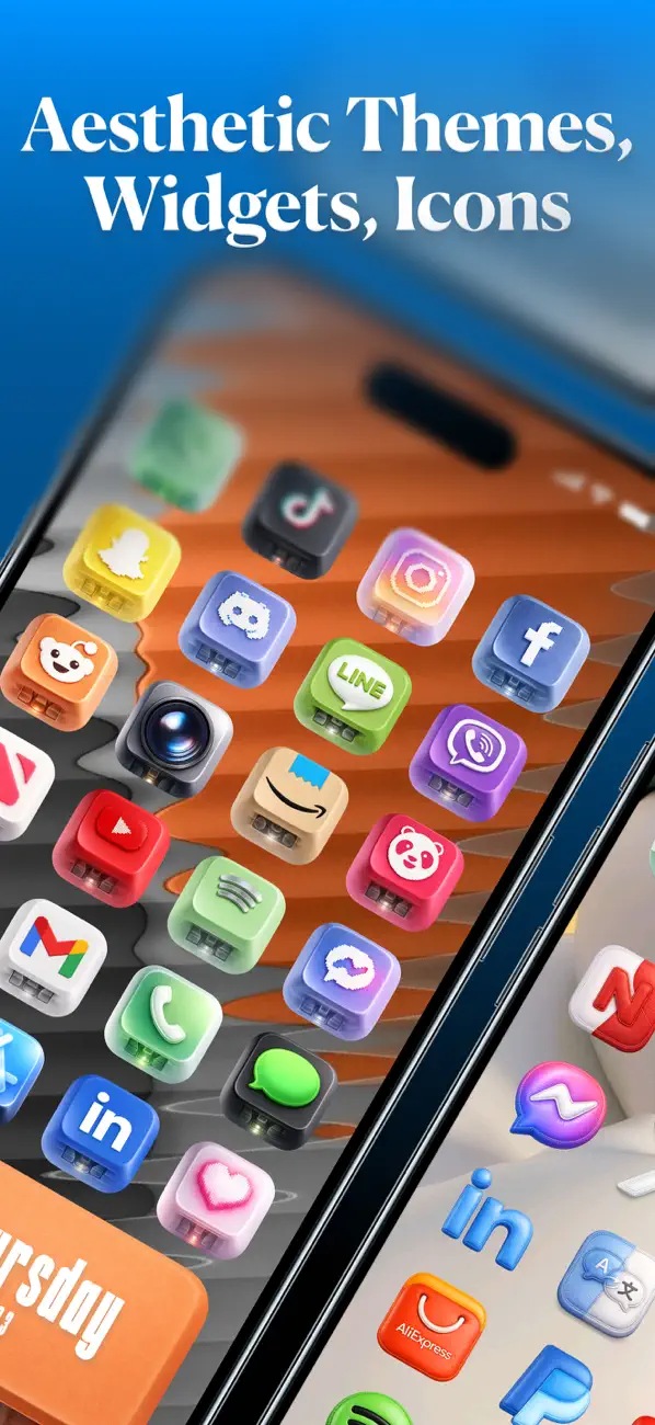 #1. Loopy AI: Themes & Widgets 3D (iOS) Bởi: OfPixel LLC