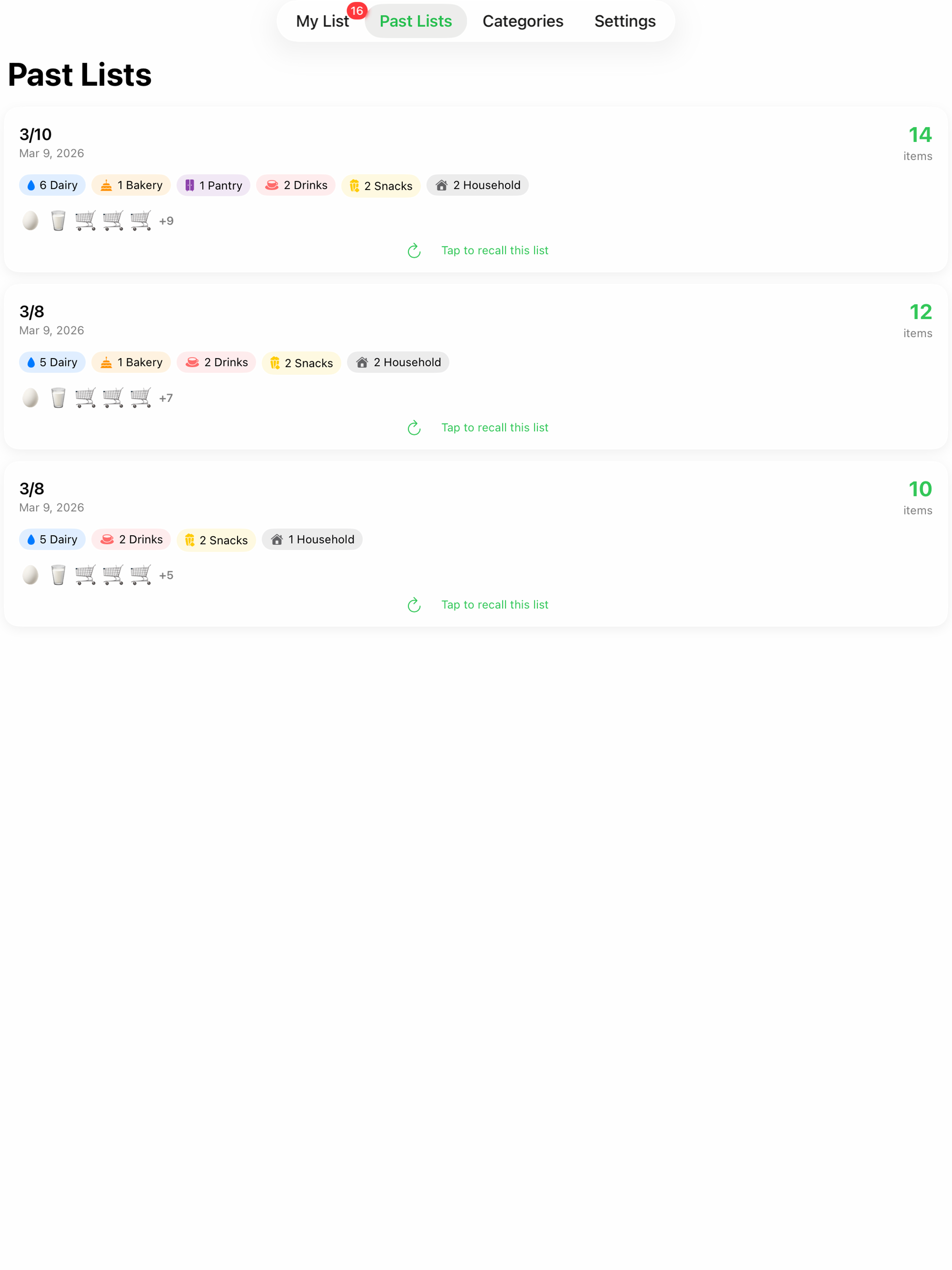 Grocery/ShoppingList screenshot 15
