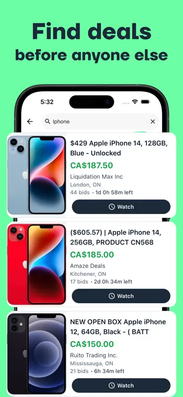 WatchBid: Search Every Auction screenshot 2 of 4