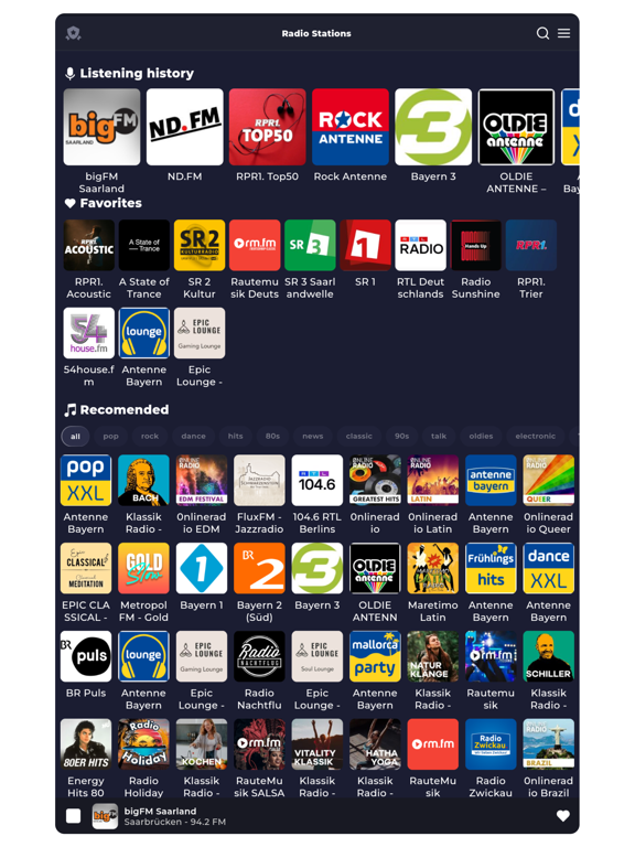 Radio Germany Live Online FM iPad screenshot 1 - Music app