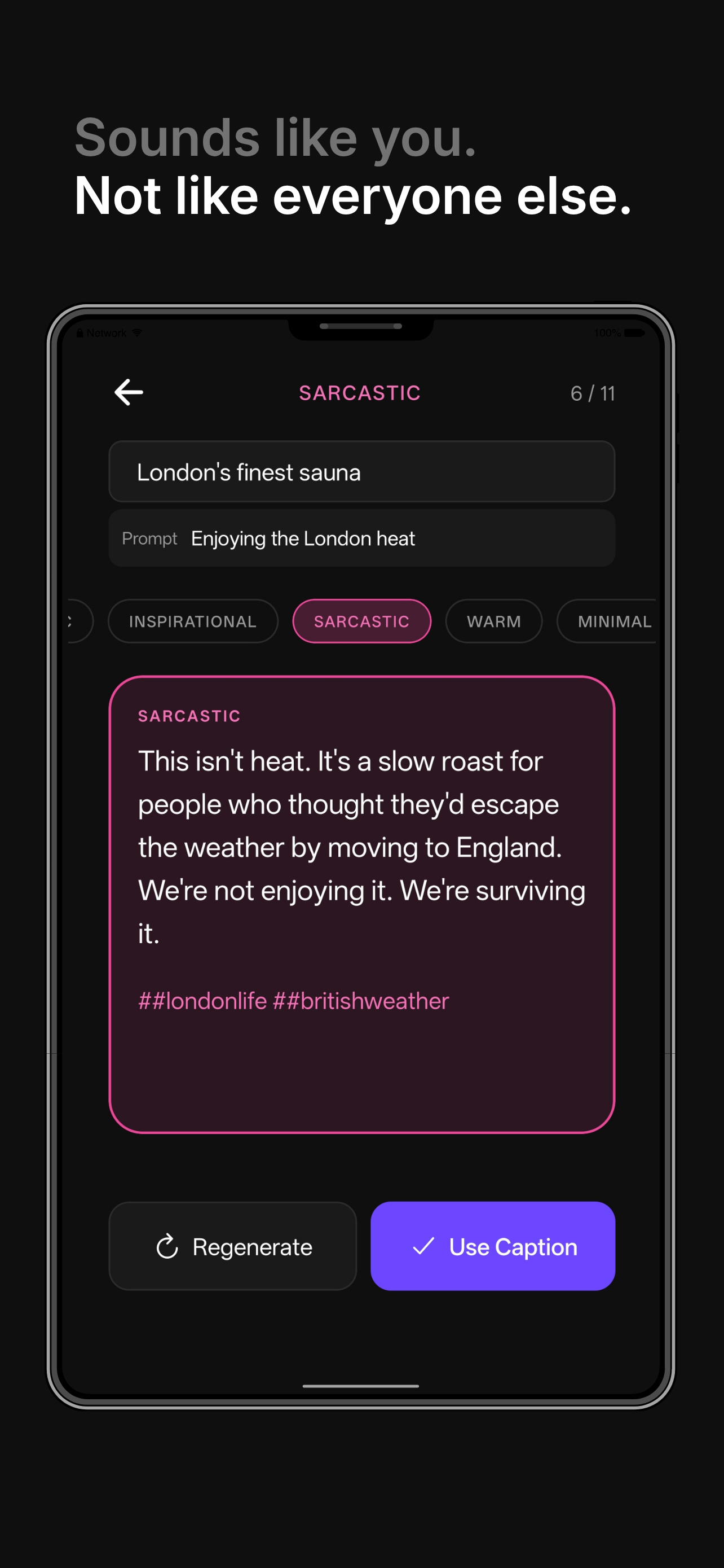 Qaption: AI Caption Generator screenshot 3
