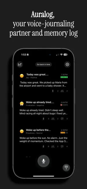 Auralog – AI Diary with Recall screenshot 1