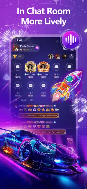 4Party- voice group chat rooms screenshot 2