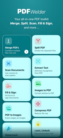 PDFWelder – PDF Merger Screenshot 1 of 10
