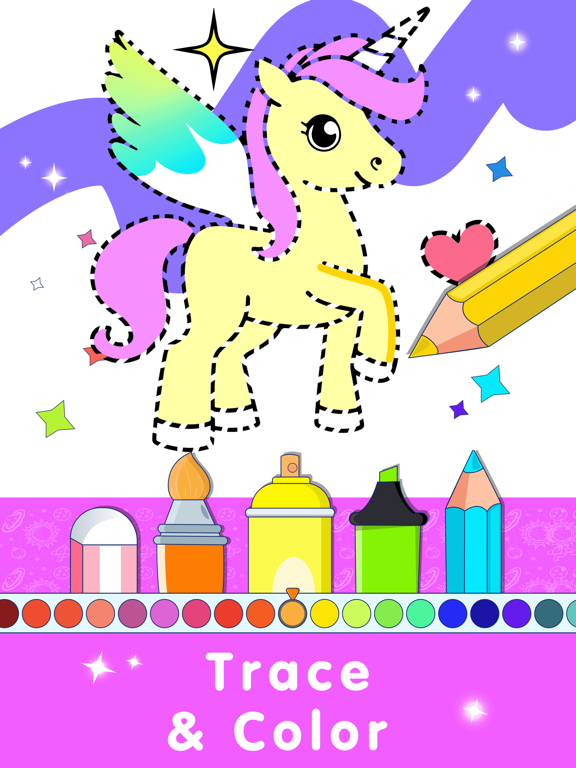 Drawing App Kids Coloring Book iPad screenshot 3 - Education app