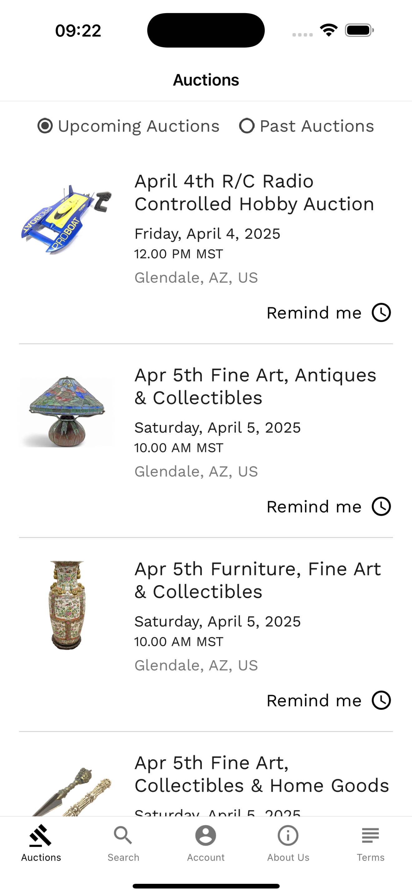 EJs Auctions Live Bidding