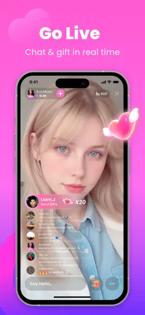 Suka - Live Stream, Chat iPhone screenshot 3