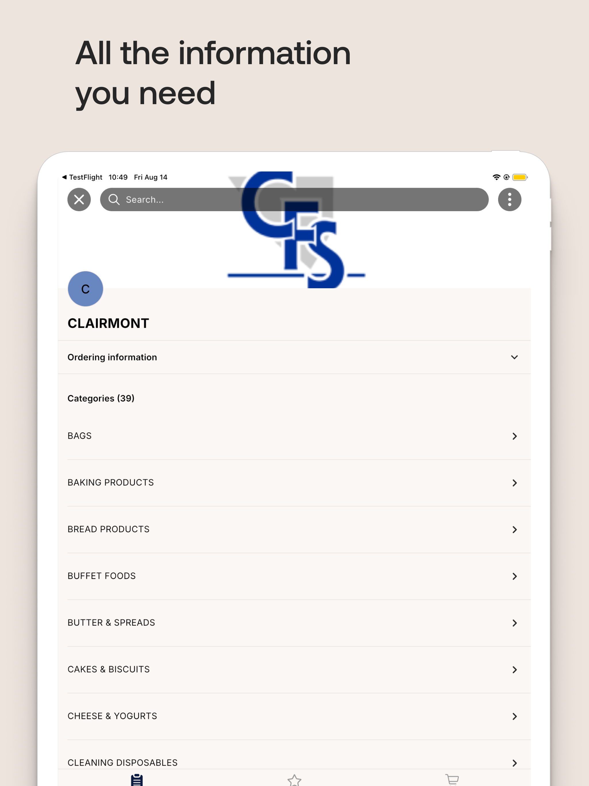 Clairmont Food Service screenshot 7