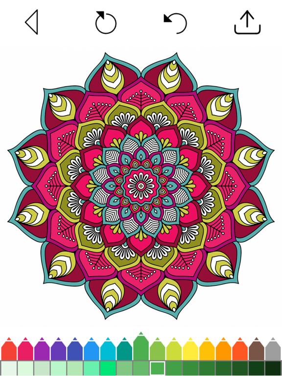 Screenshot #4 pour Mandala Coloring Pages Games