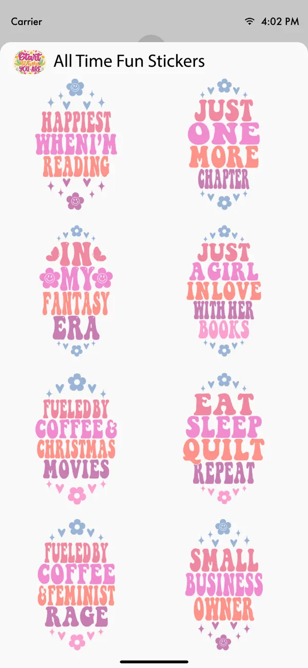 Screenshot #2 pour All Time Fun Stickers