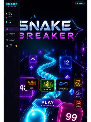 Emoji Snake Vs Blocks - Snekka iPad screenshot