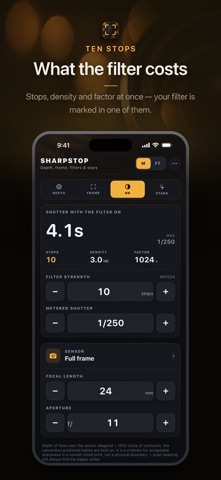 SharpStop 被写界深度計算 のスクリーンショット