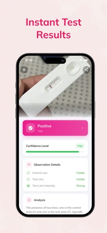 Pregnancy Test Checker + iPhone screenshot