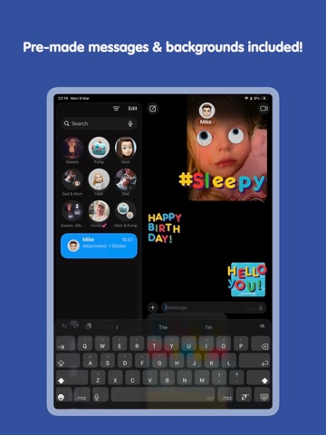 Fridge Magnet Words Ibbleobble iPad screenshot