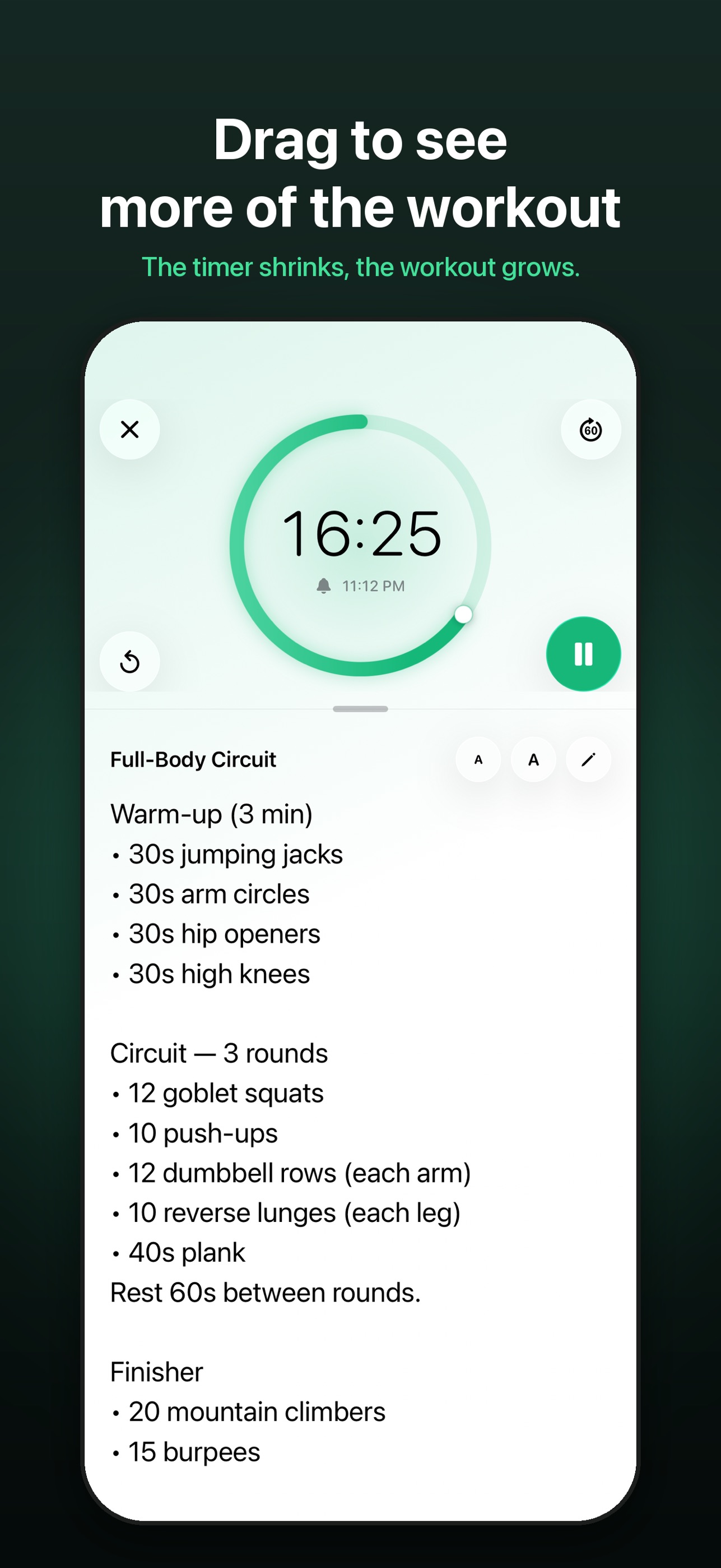 Screenshot 2 of Split Screen Exercise Timer