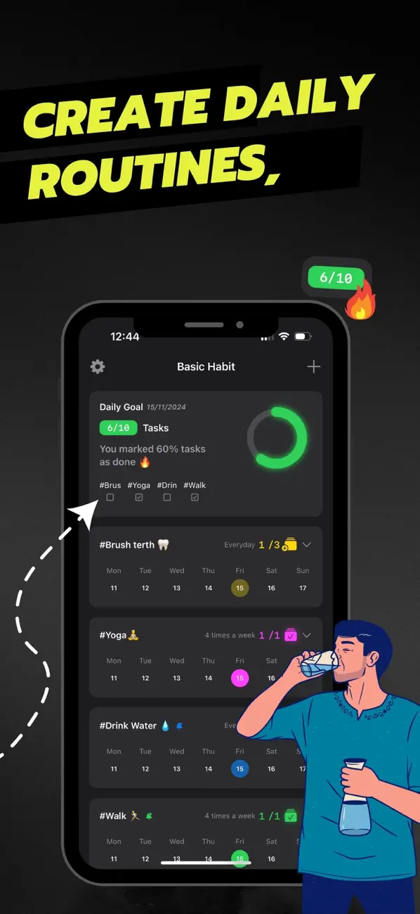 Screenshot #2 pour Basic Habit Tracker - Planner