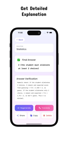 Statistics Solver: Stat Calc iPhone screenshot