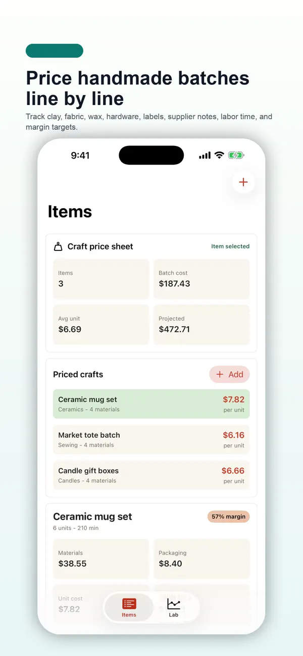 Screenshot #2 pour Craft Price Studio