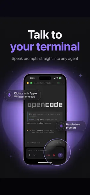 Nodeterm iPhone screenshot 2