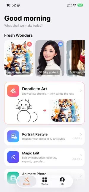 WonderInk: AI Photo & Art screenshot 1