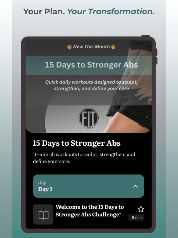 FIT by Jessica app screenshot