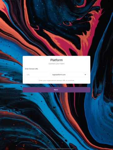 Platform Intranet iPad screenshot