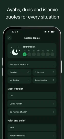 Kur'an Widgets: Ayet & Dualar iPhone Ekran Görüntüsü 4