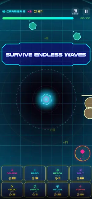 Neon Core - Idle Tower Defense screenshot 3