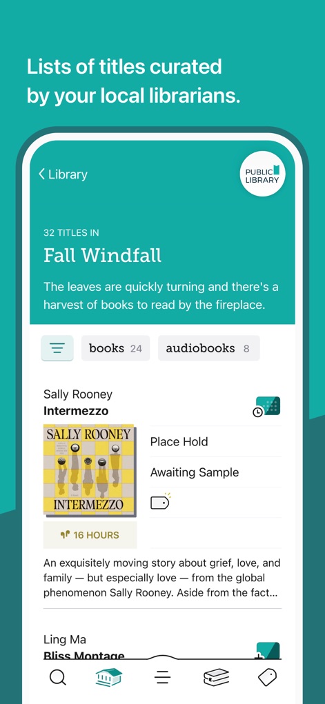 Libby, the library app - Curated Collections
