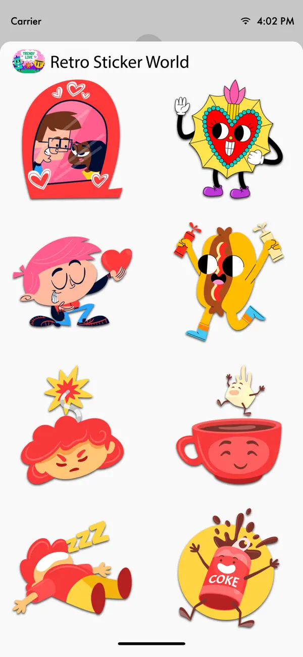 Screenshot #2 pour Retro Sticker World