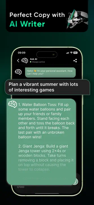 Chat AI: Ask Chatbot Answers : capture d’écran 6 sur 10