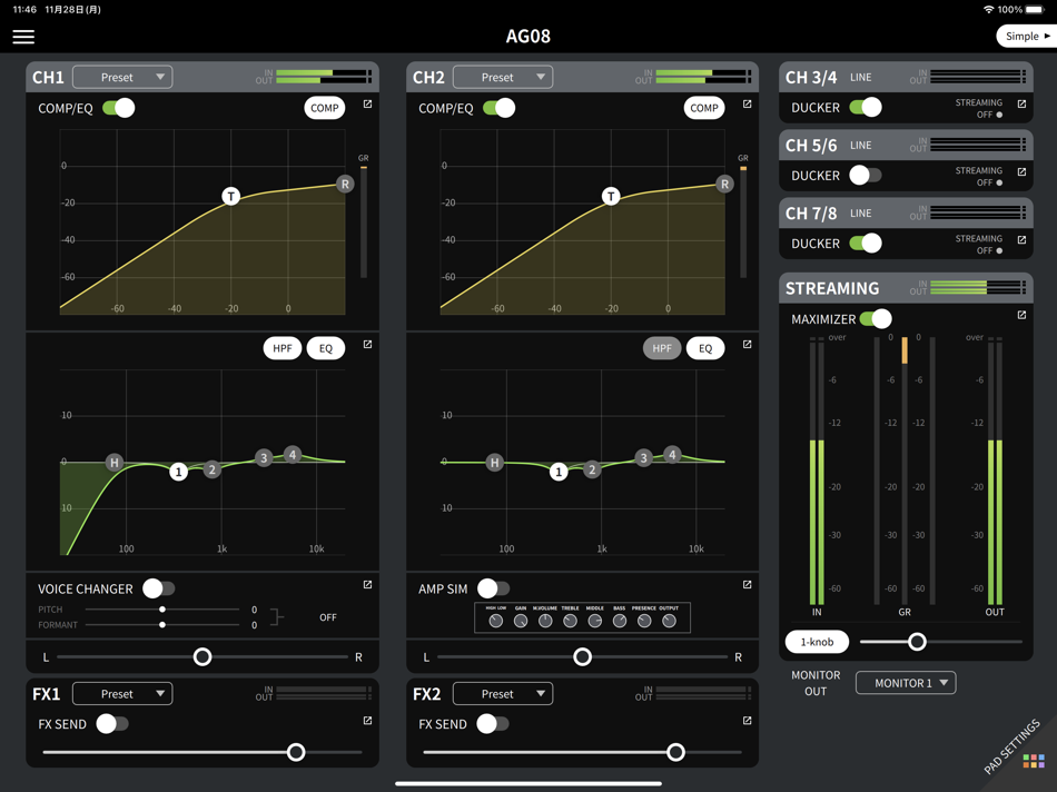 #1. AG08 Controller (iOS) 由: Yamaha Corporation